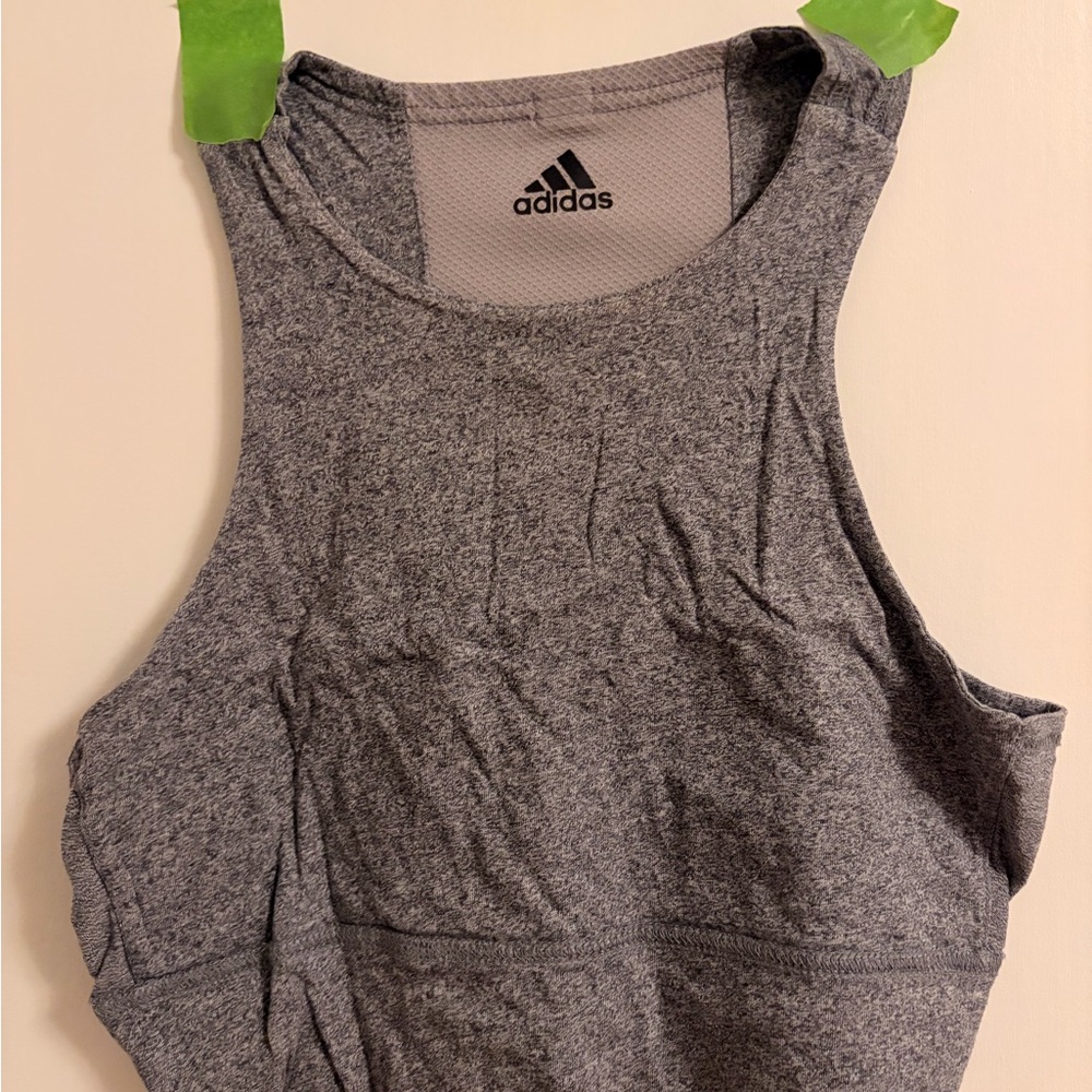Adidas Heather Gray Crop Tank